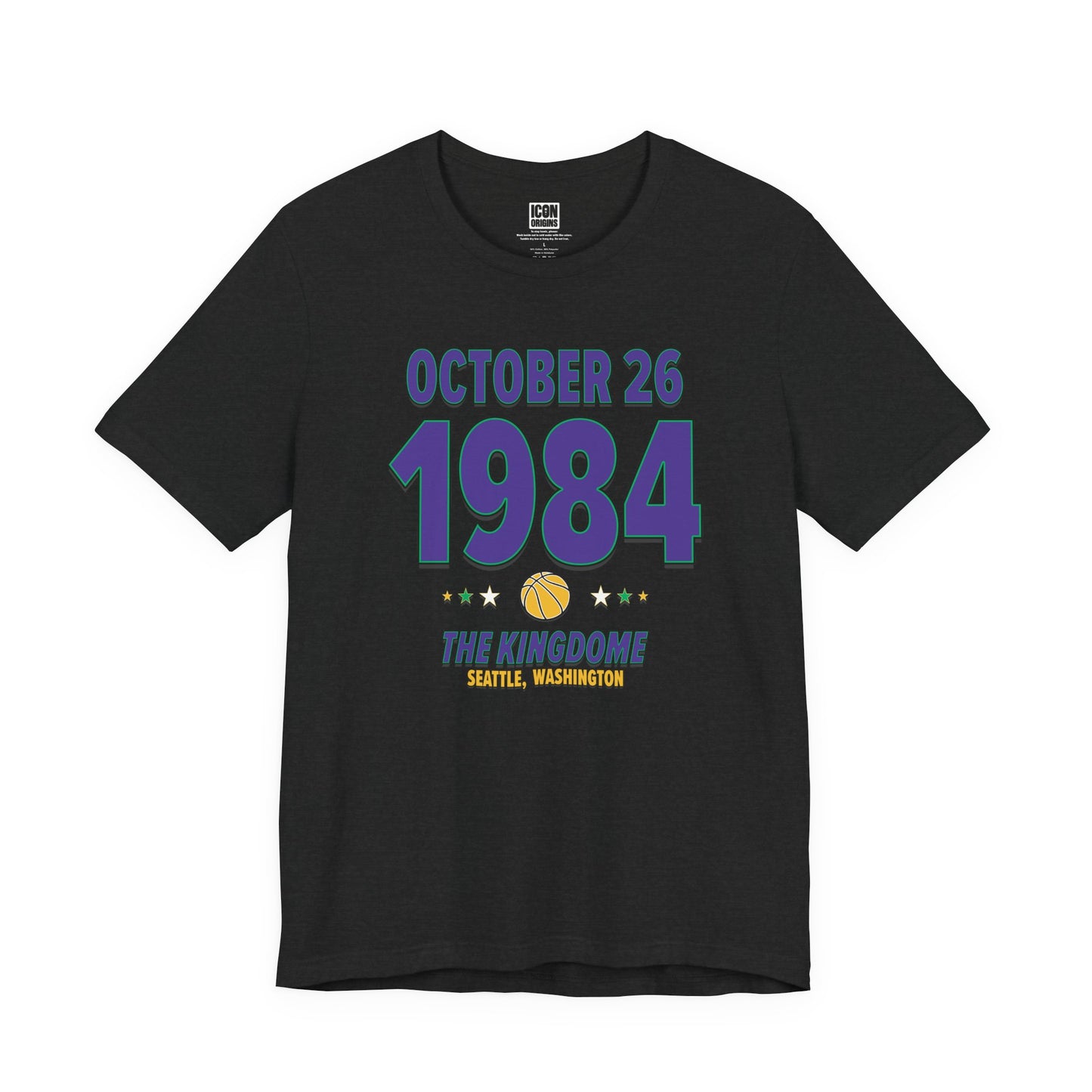 Utah Basketball – November 26, 1984 – Origin Tee (Black & White)