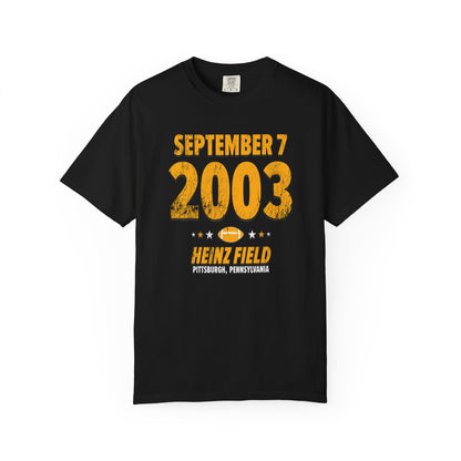 Pittsburgh Football – September 7, 2003 – Comfort Colors (Black & White)