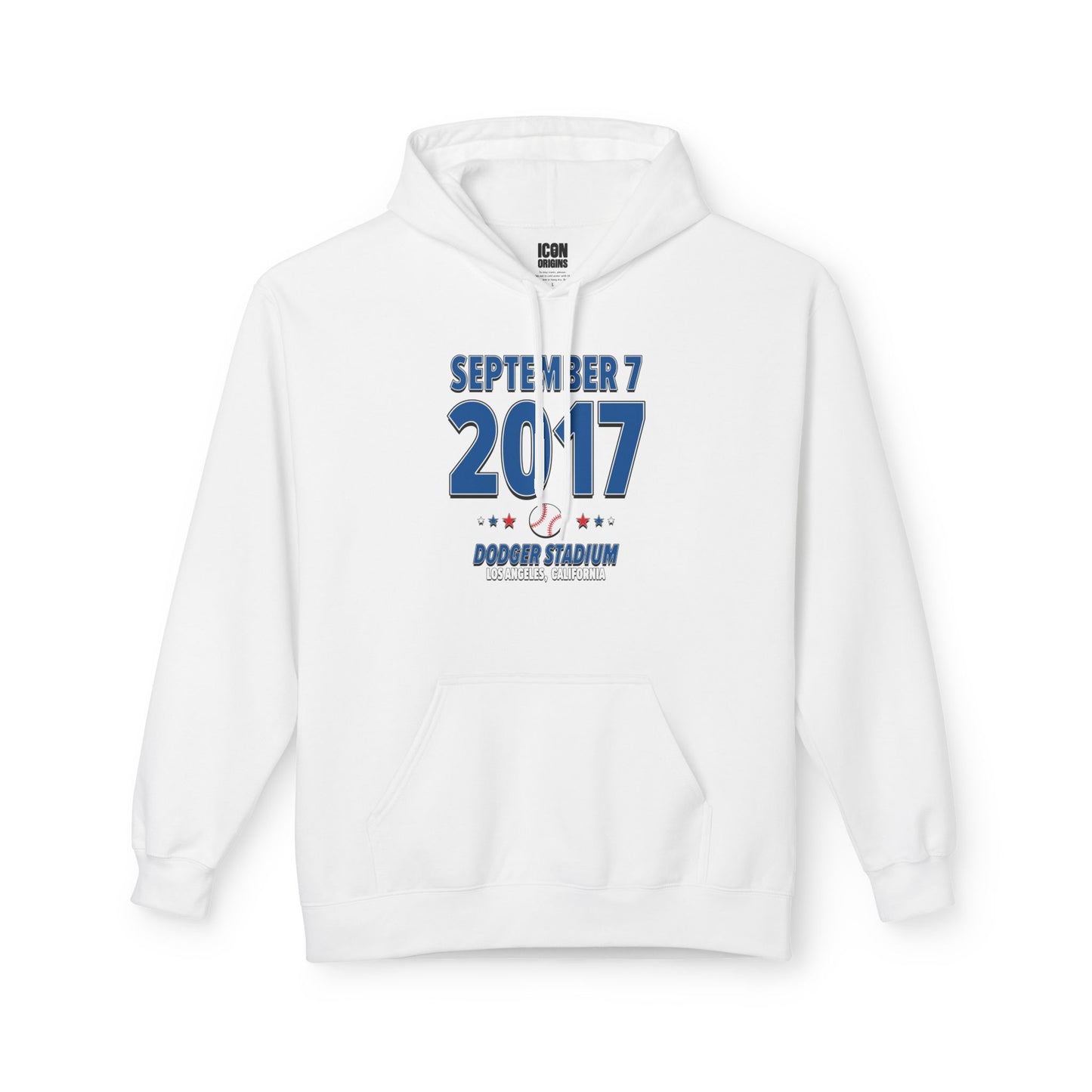 Los Angeles Baseball – September 7, 2017 – Hoodie (Black & White)