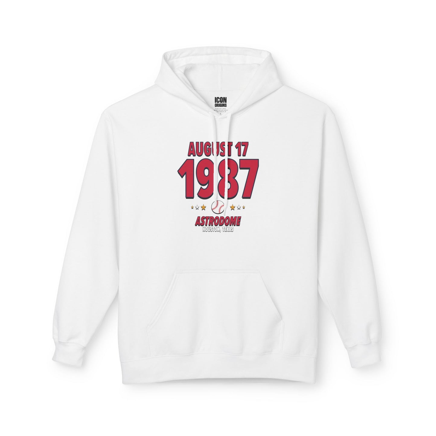 Atlanta Baseball – August 17, 1987 – Hoodie (Black & White)