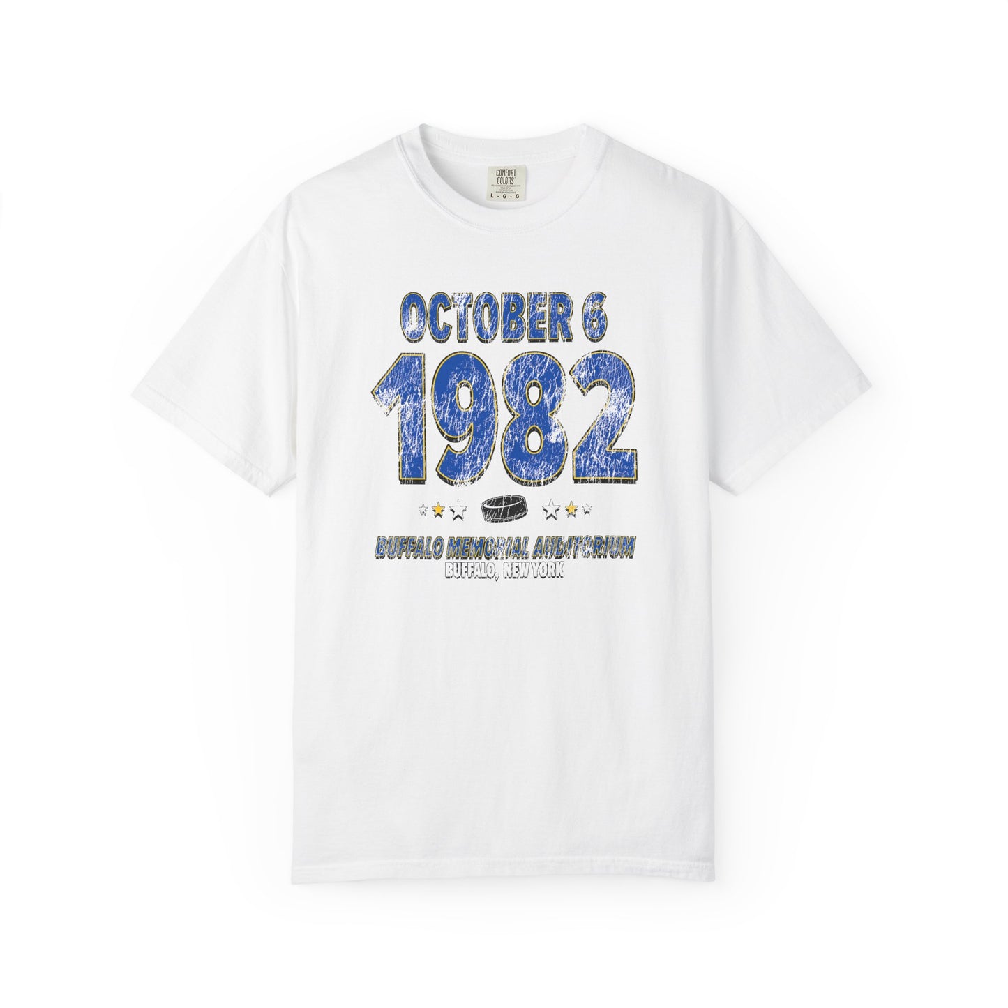 Buffalo Hockey – October 6, 1982 – Comfort Colors (Black & White)