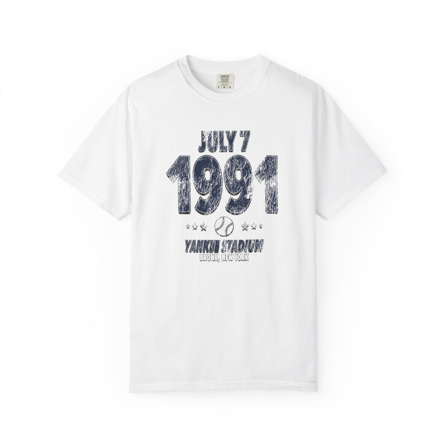 New York Baseball – July 7, 1991 – Comfort Colors (Black & White)