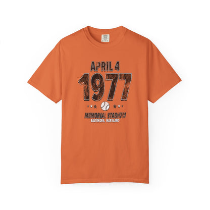 Baltimore Baseball – April 7, 1977 – Comfort Colors
