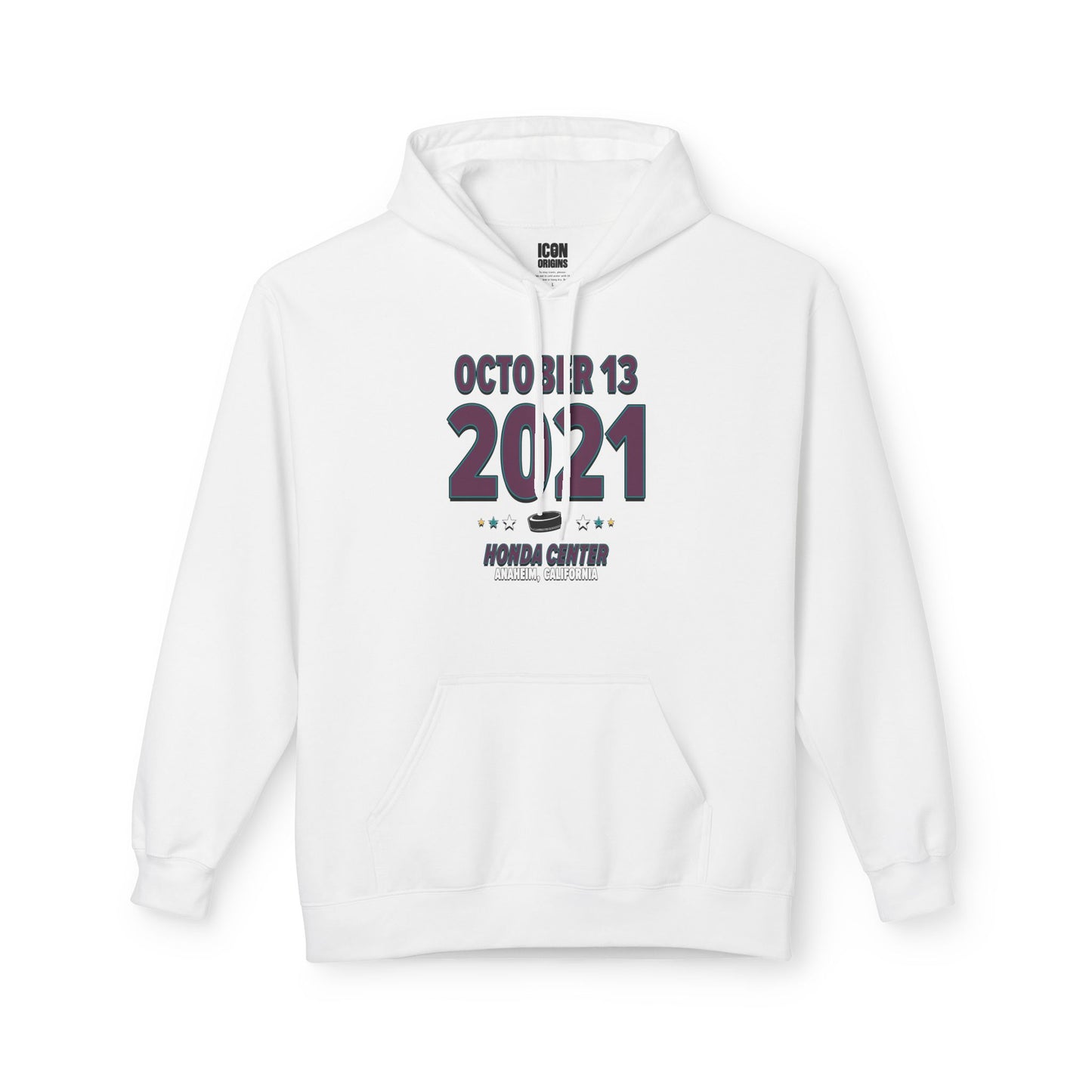 Anaheim Hockey – October 13, 2021 – Hoodie (Black & White)