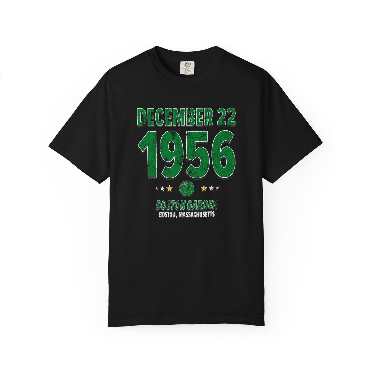 Boston Basketball – December 22, 1956 – Comfort Colors (Black & White)