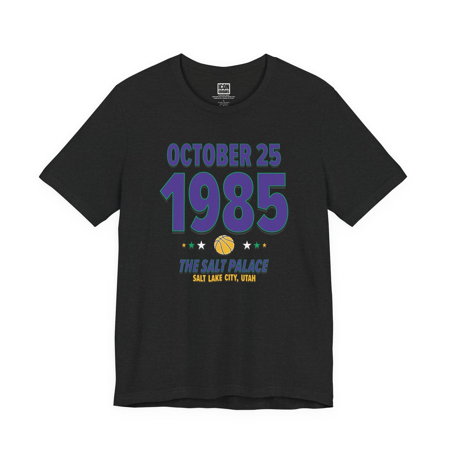 Utah Basketball – October 25, 1985 – Origin Tee (Black & White)