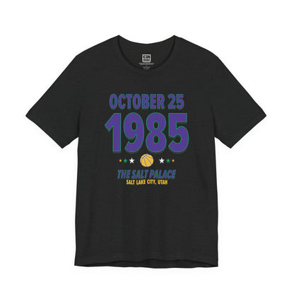 Utah Basketball – October 25, 1985 – Origin Tee (Black & White)