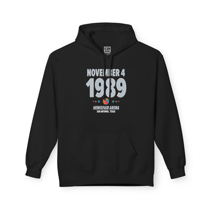 San Antonio Basketball – November 4, 1989 – Hoodie (Black & White)