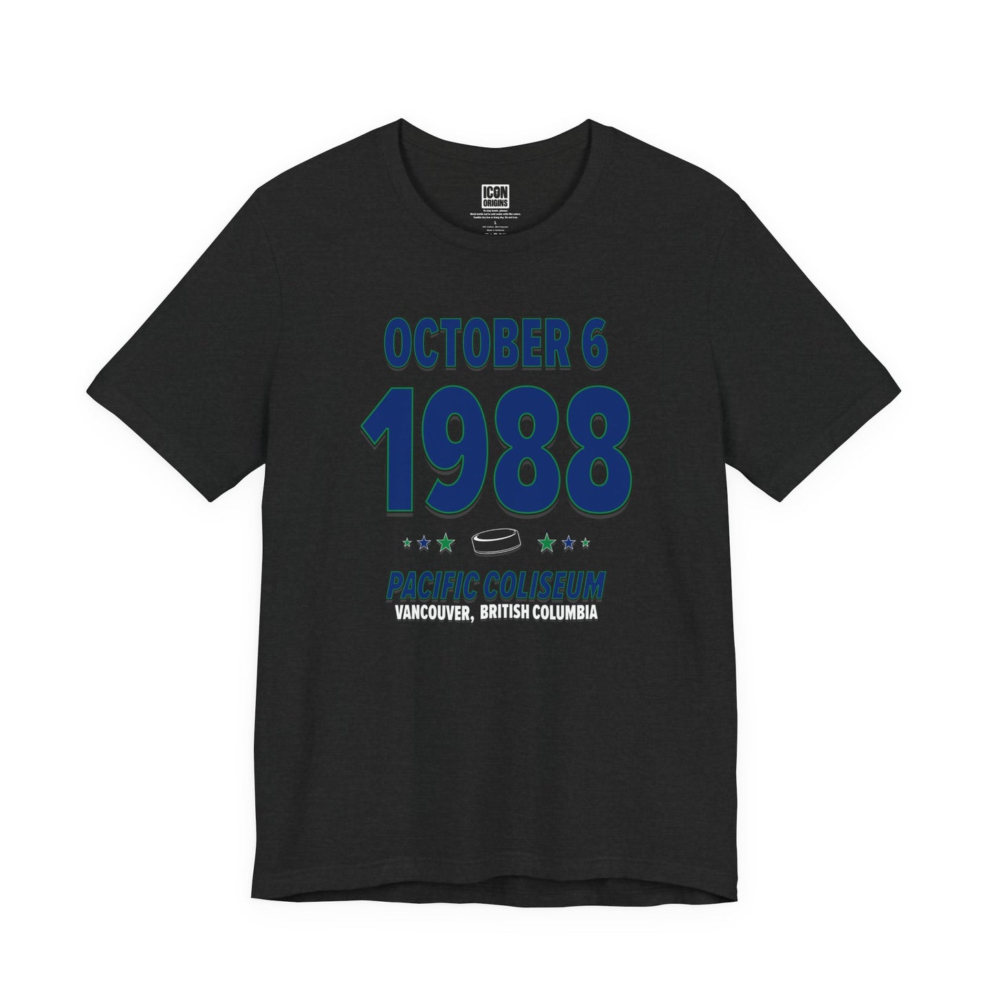Vancouver Hockey – October 6, 1988 – Origin Tee (Black & White)
