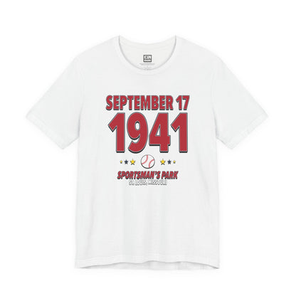 St. Louis Baseball – September 17, 1941 – Origin Tee (Black & White)