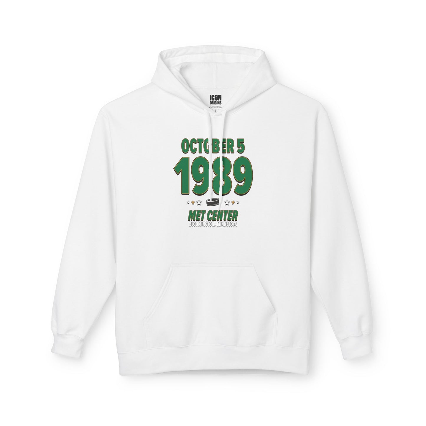 Dallas Hockey – October 5, 1989 – Hoodie (Black & White)