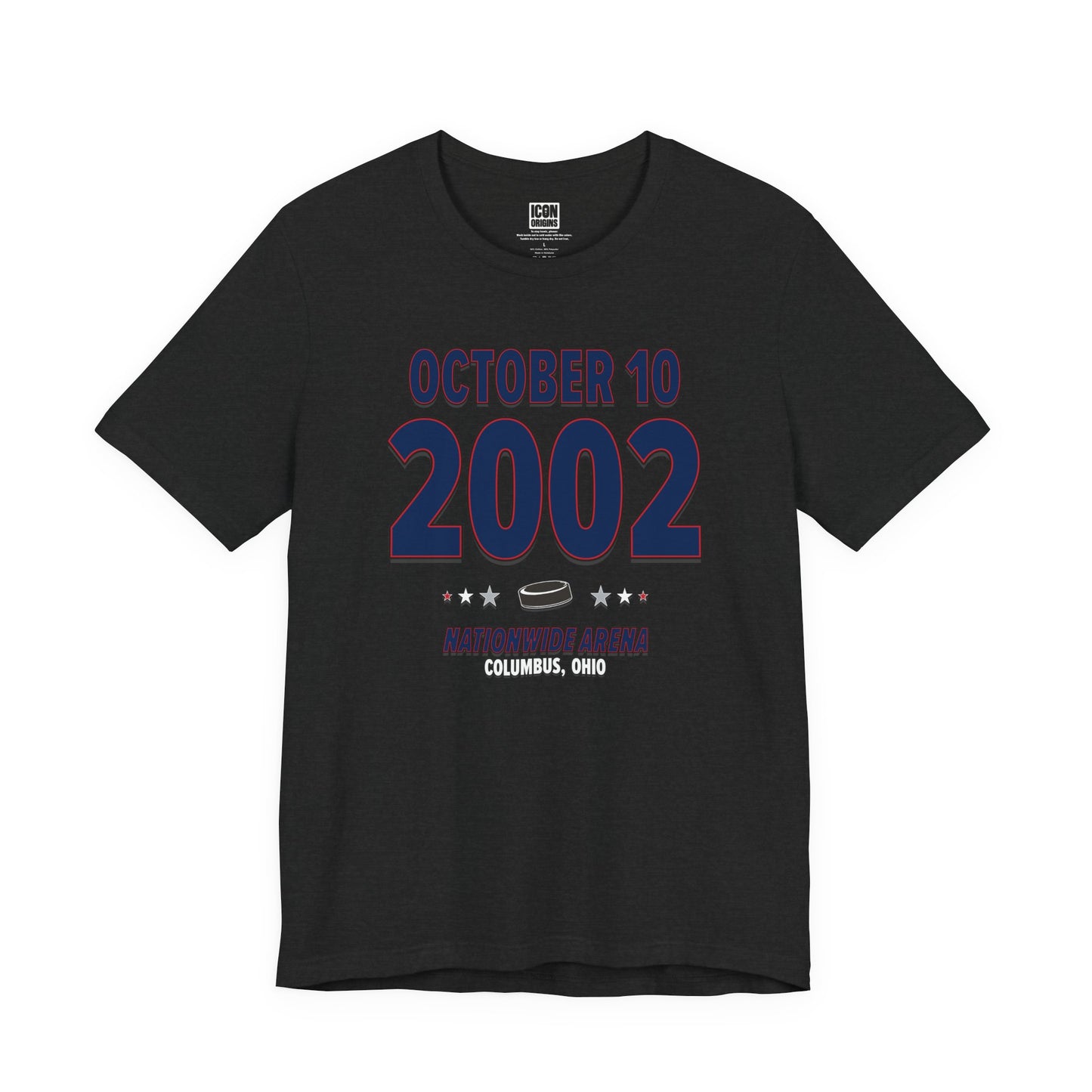 Columbus Hockey – October 10, 2002 – Origin Tee (Black & White)