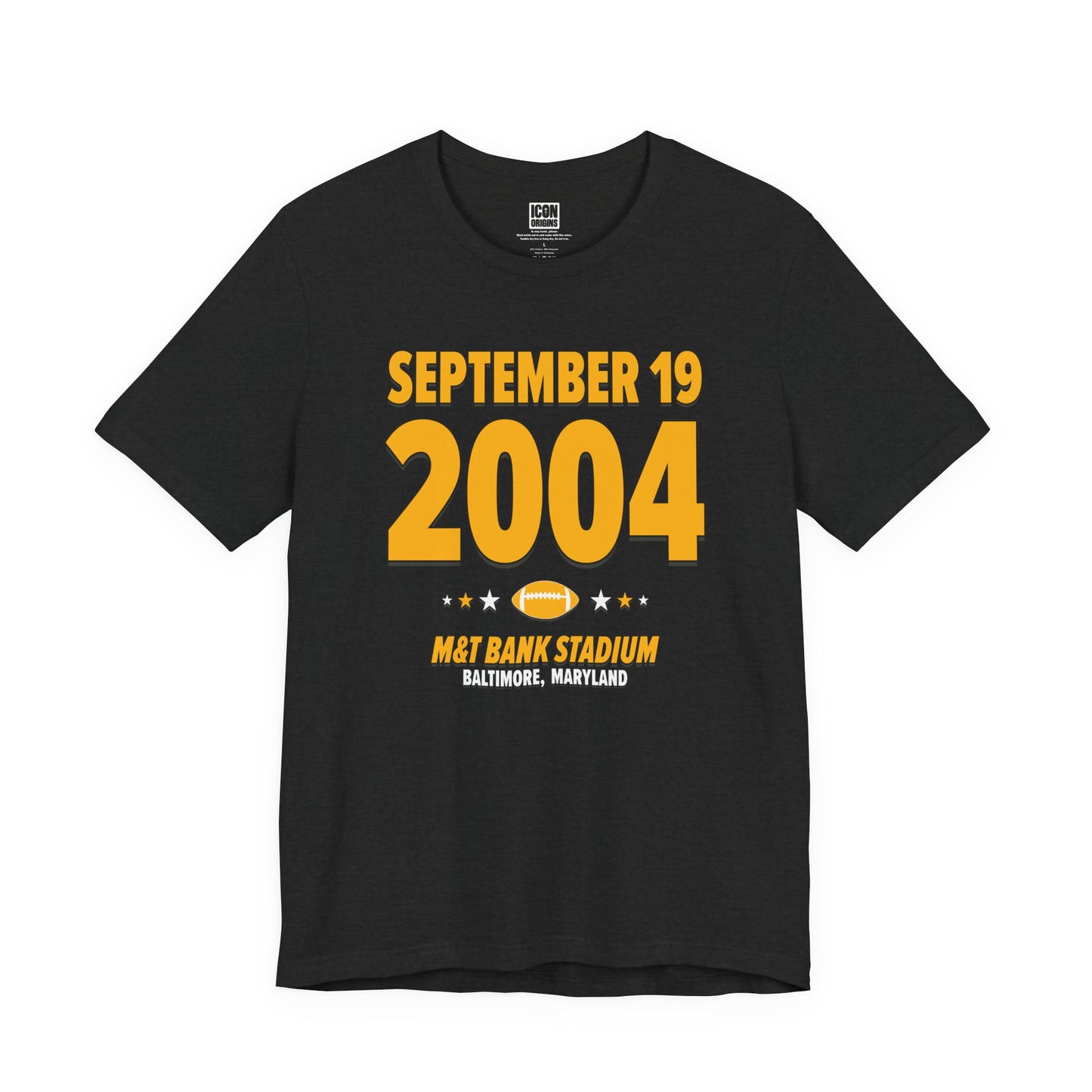 Pittsburgh Football – September 19, 2004 – Origin Tee (Black & White)