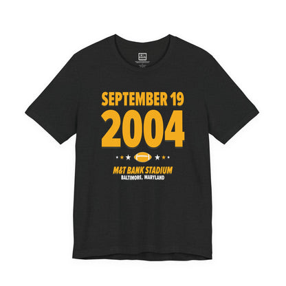 Pittsburgh Football – September 19, 2004 – Origin Tee (Black & White)
