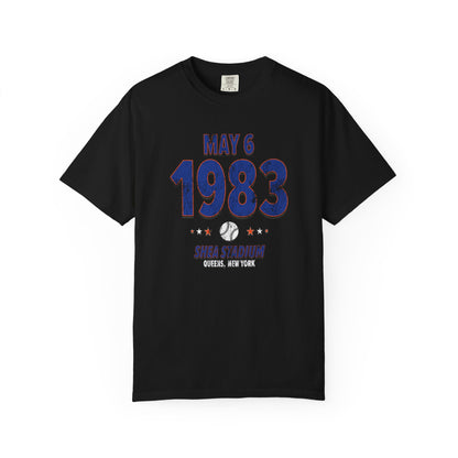 New York Baseball – May 6, 1983 – Comfort Colors (Black & White)