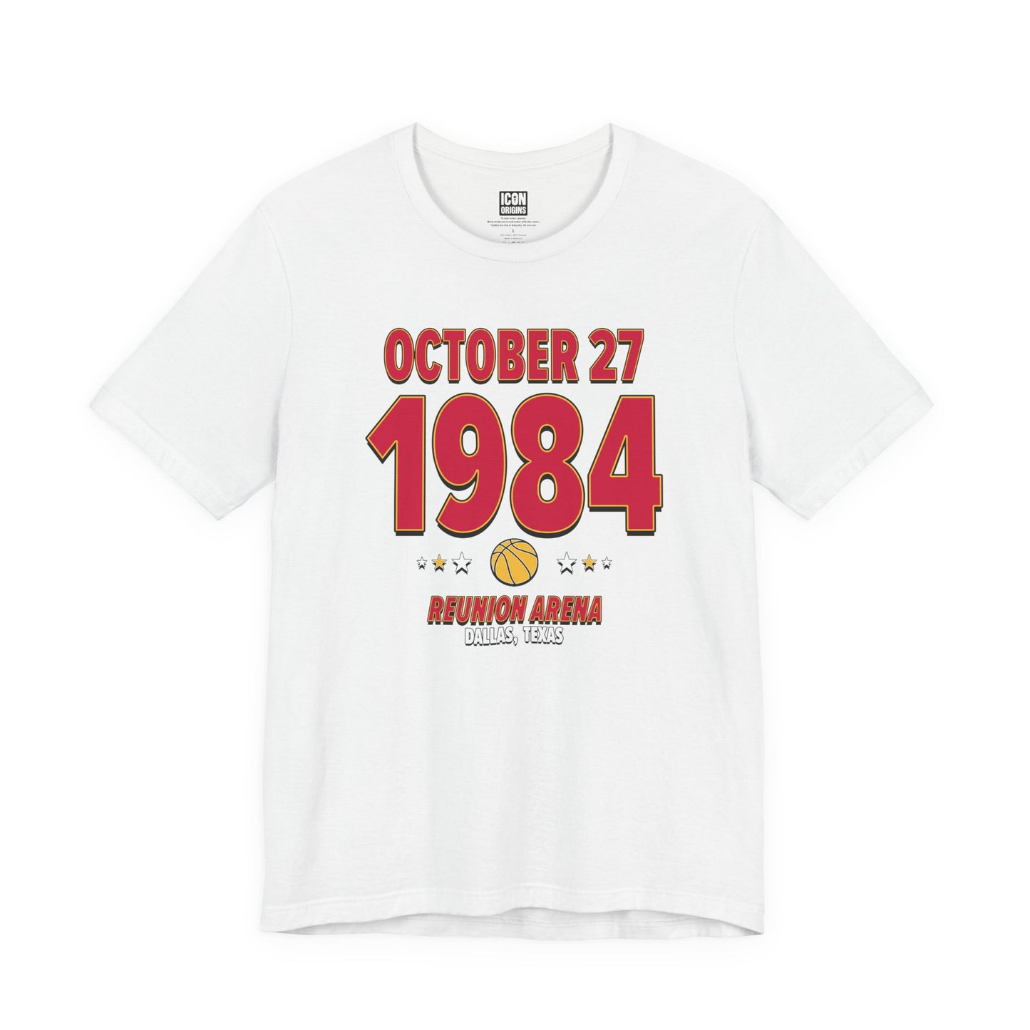 Houston Basketball – October 27, 1984 – Origin Tee (Black & White)