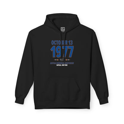 New York Hockey – October 13, 1977 – Hoodie (Black & White)