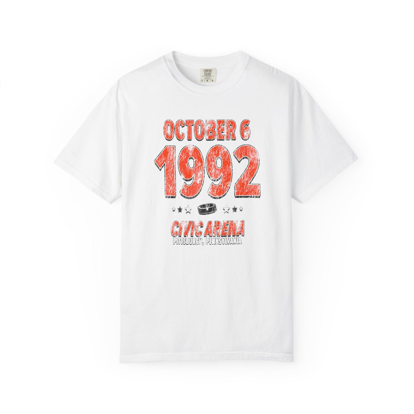 Philadelphia Hockey – October 6, 1992 – Comfort Colors (Black & White)