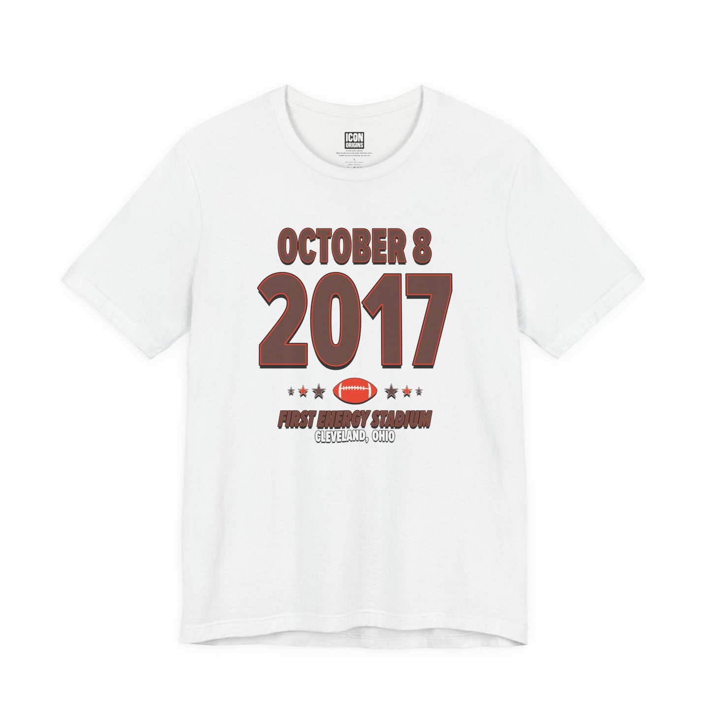 Cleveland Football – October 8, 2017 – Origin Tee (Black & White)