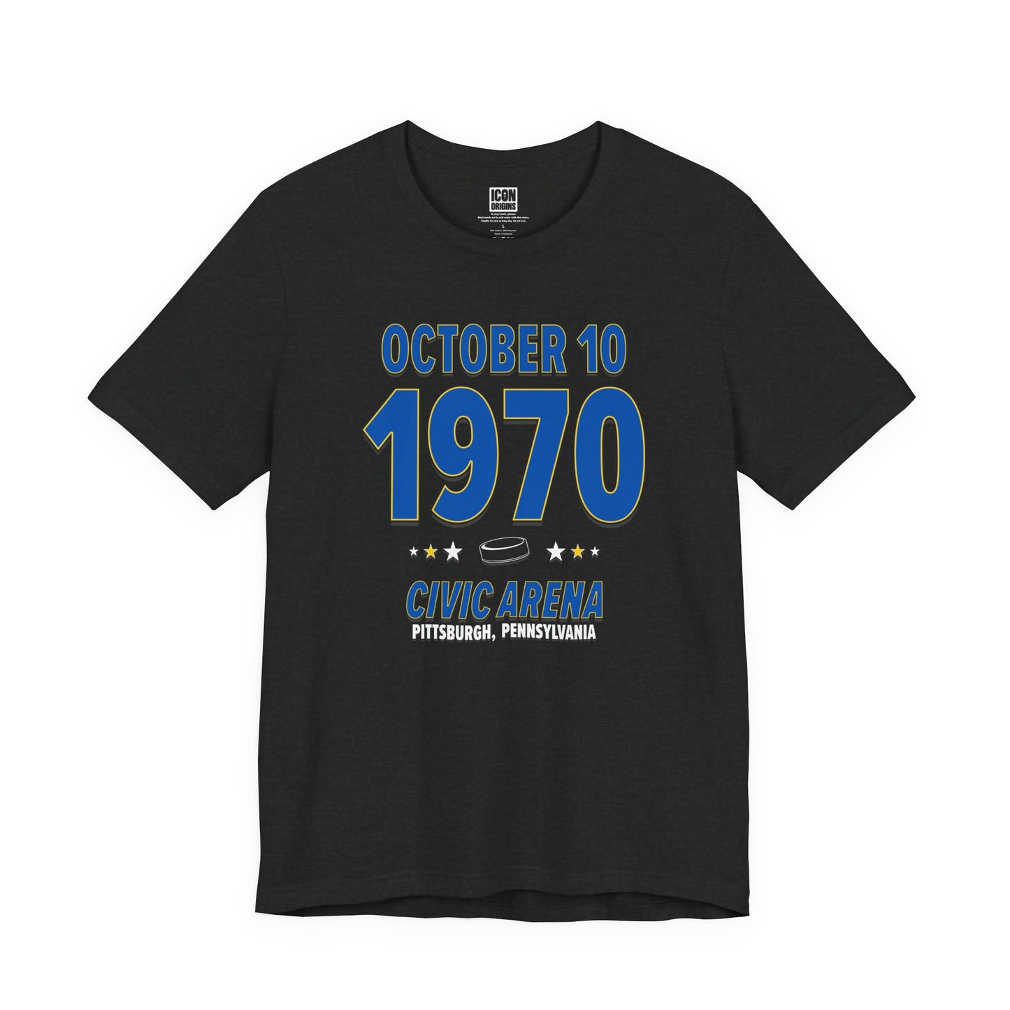 Buffalo Hockey – October 10, 1970 – Origin Tee (Black & White)