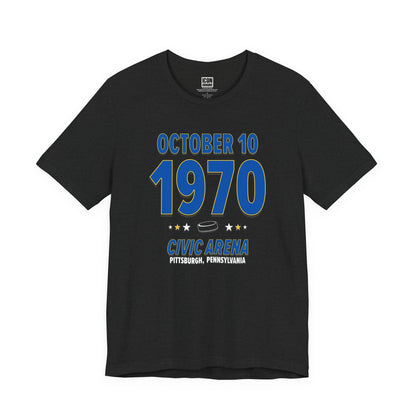Buffalo Hockey – October 10, 1970 – Origin Tee (Black & White)