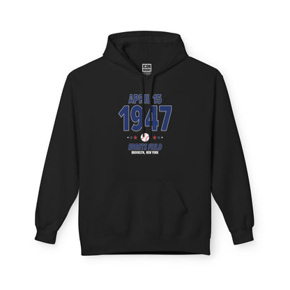 Brooklyn Baseball – April 15, 1947 – Hoodie (Black & White)