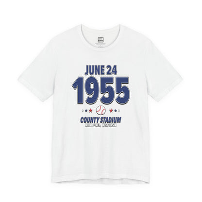 Brooklyn Baseball – June 24, 1955 – Origin Tee (Black & White)