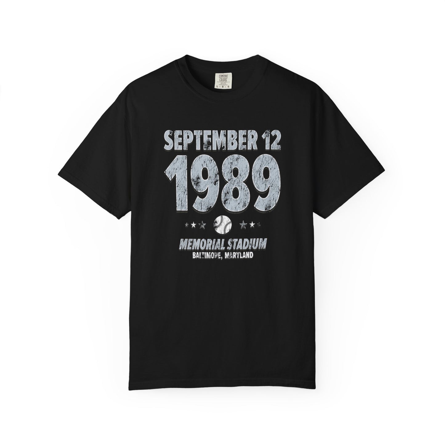 Chicago Baseball – September 12, 1989 – Comfort Colors (Black & White)
