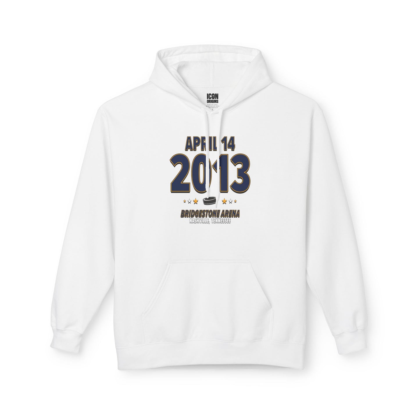 Nashville Hockey – April 14, 2013 – Hoodie (Black & White)