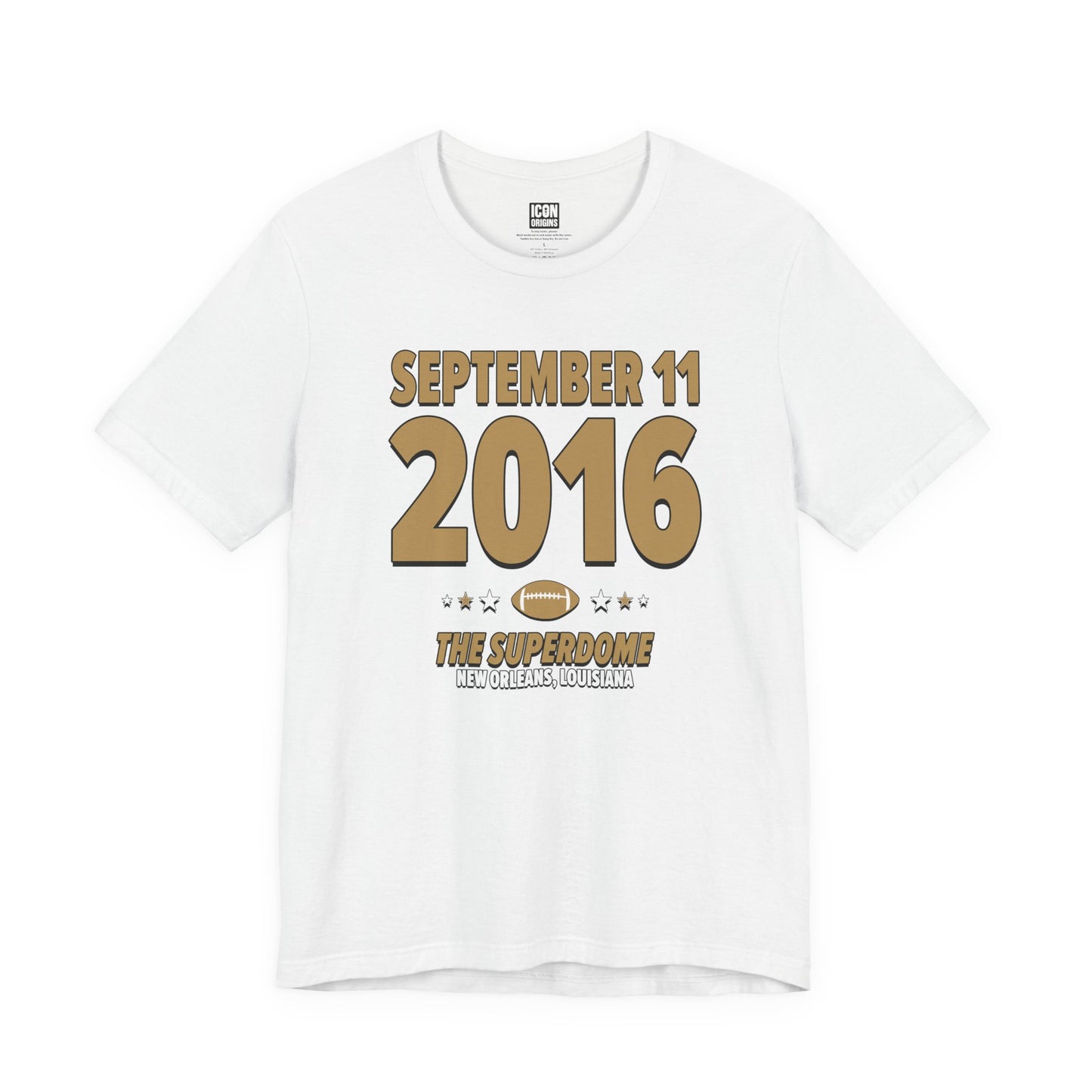 New Orleans Football – September 11, 2016 – Origin Tee (Black & White)