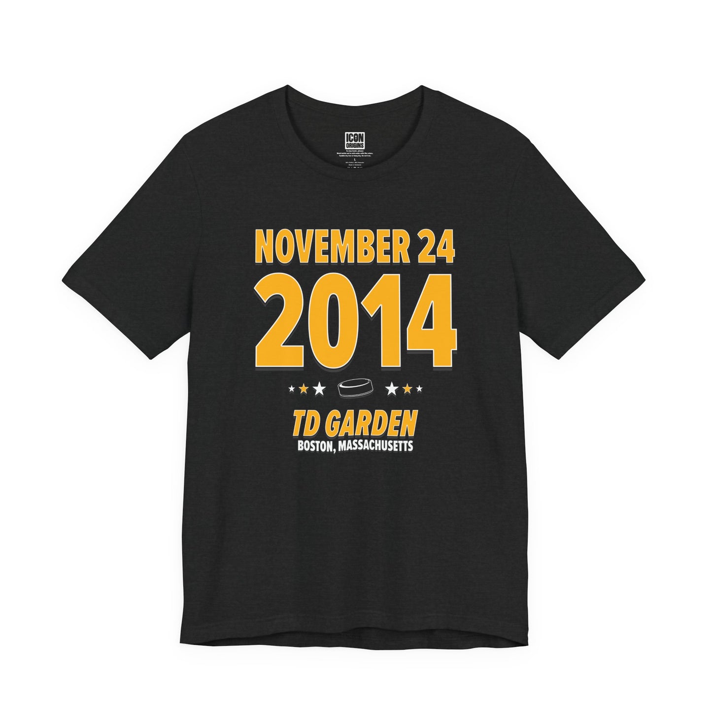 Boston Hockey – November 24, 2014 – Origin Tee (Black & White)