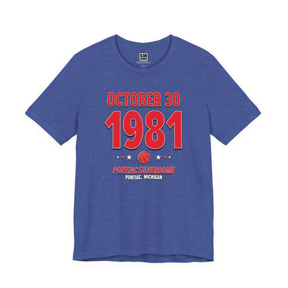 Detroit Basketball – October 30, 1981 – Origin Tee