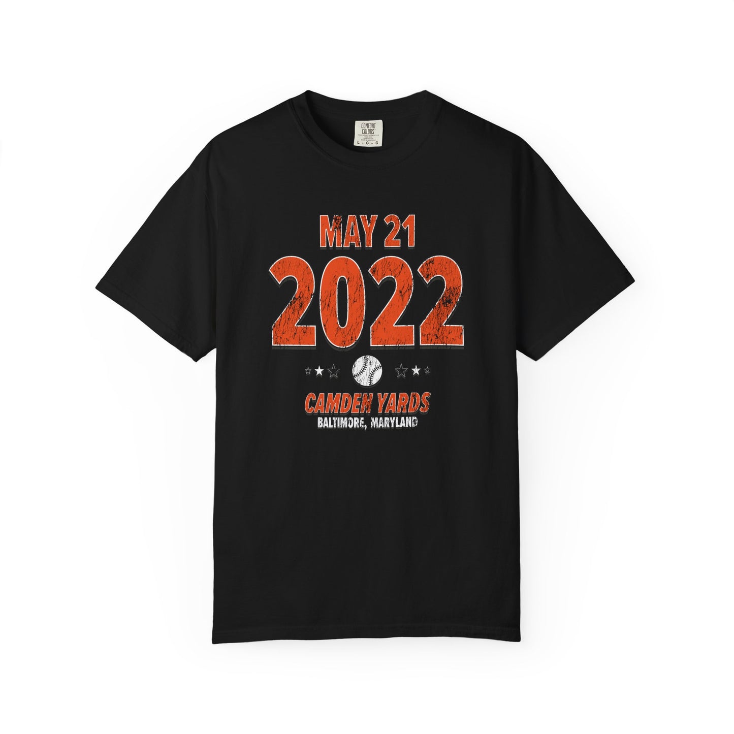 Baltimore Baseball – May 21, 2022 – Comfort Colors (Black & White)