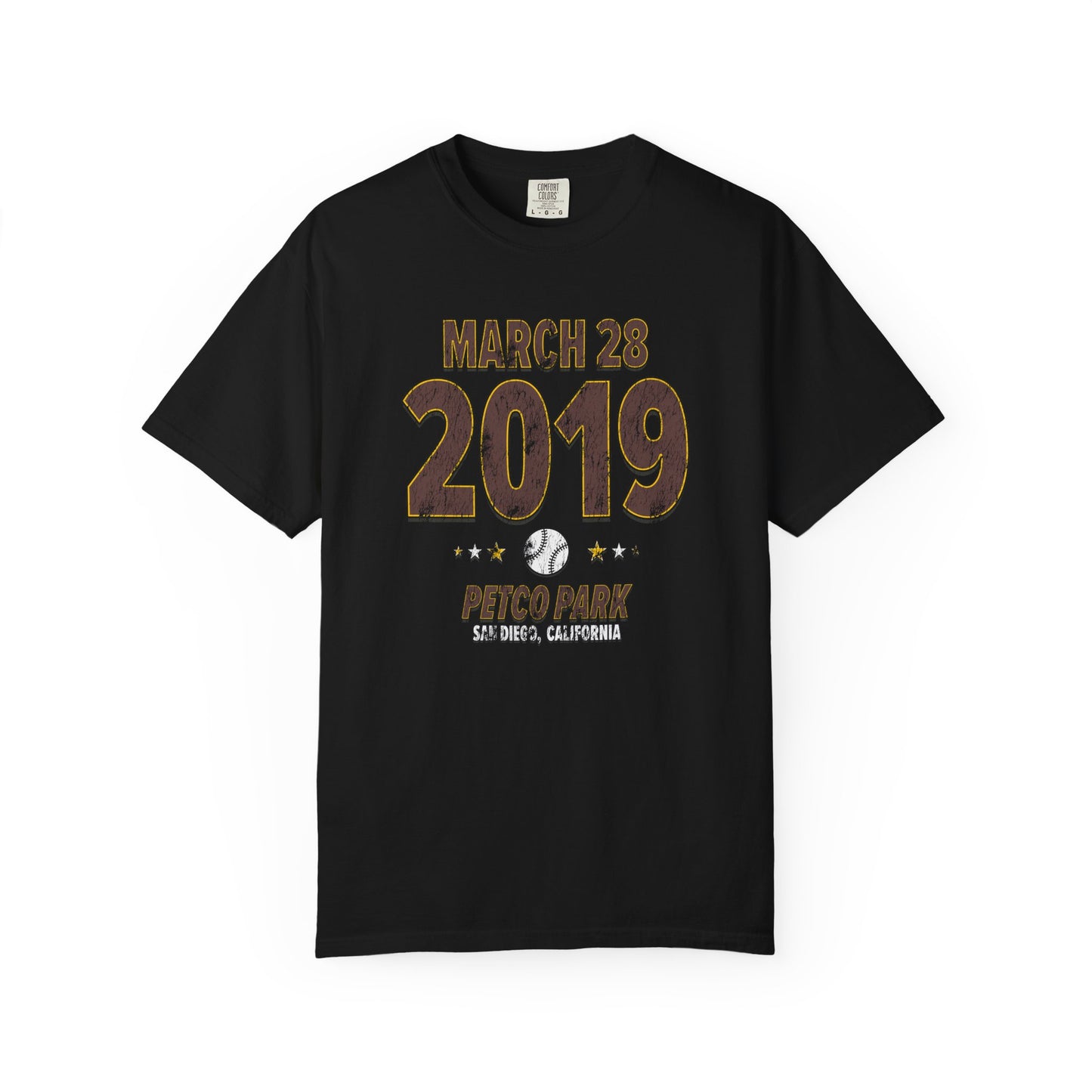 San Diego Baseball – March 28, 2019 – Comfort Colors (Black & White)