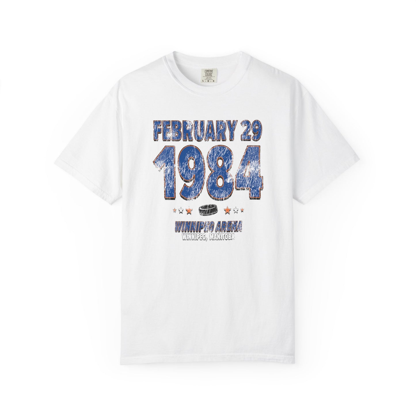 New York Hockey – February 29, 1984 – Comfort Colors (Black & White)