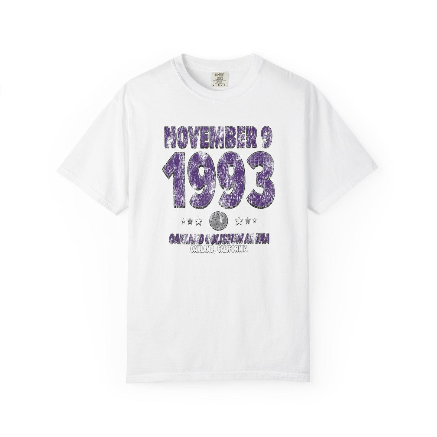 Sacramento Basketball – November 9, 1993 – Comfort Colors (Black & White)