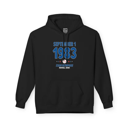Los Angeles Baseball – September 1, 1983 – Hoodie (Black & White)