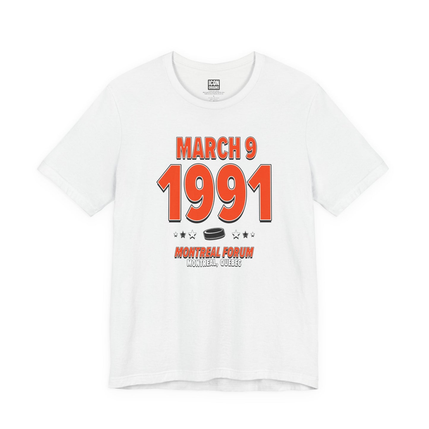 Philadelphia Hockey – March 9, 1991 – Origin Tee (Black & White)