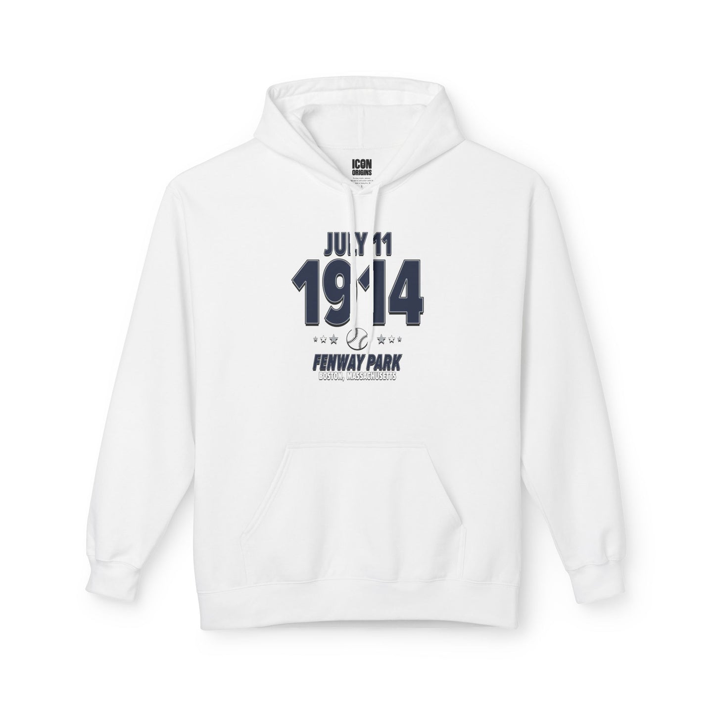 New York Baseball – July 11, 1914 – Hoodie (Black & White)