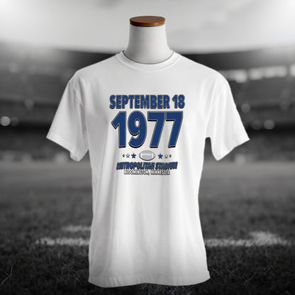 Dallas Football – September 18, 1977 – Origin Tee (Black & White)