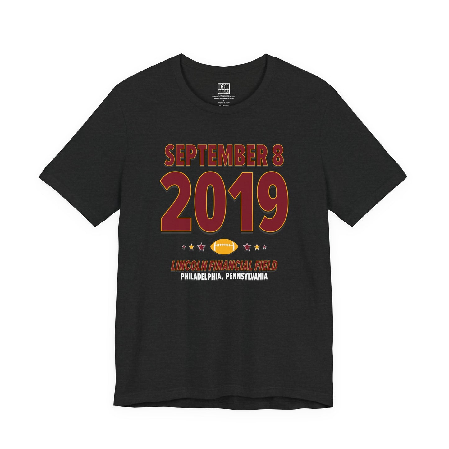 Washington Football – September 8, 2019 – Origin Tee (Black & White)