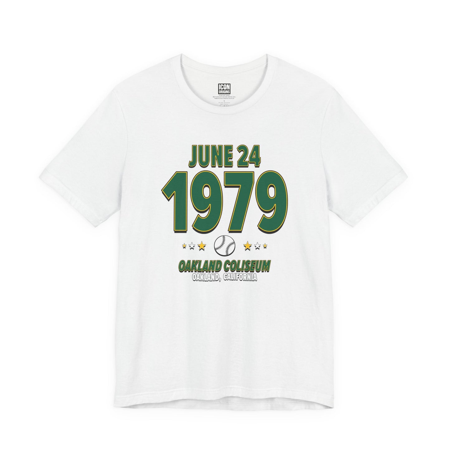 Oakland Baseball – June 24, 1979 – Origin Tee (Black & White)
