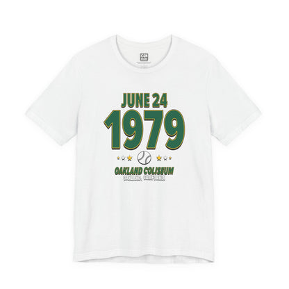 Oakland Baseball – June 24, 1979 – Origin Tee (Black & White)