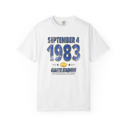 Los Angeles Football – September 4, 1983 – Comfort Colors (Black & White)