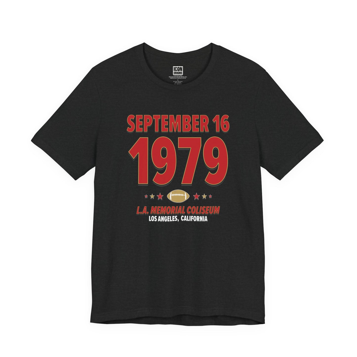 San Francisco Football – September 16, 1979 – Origin Tee (Black & White)