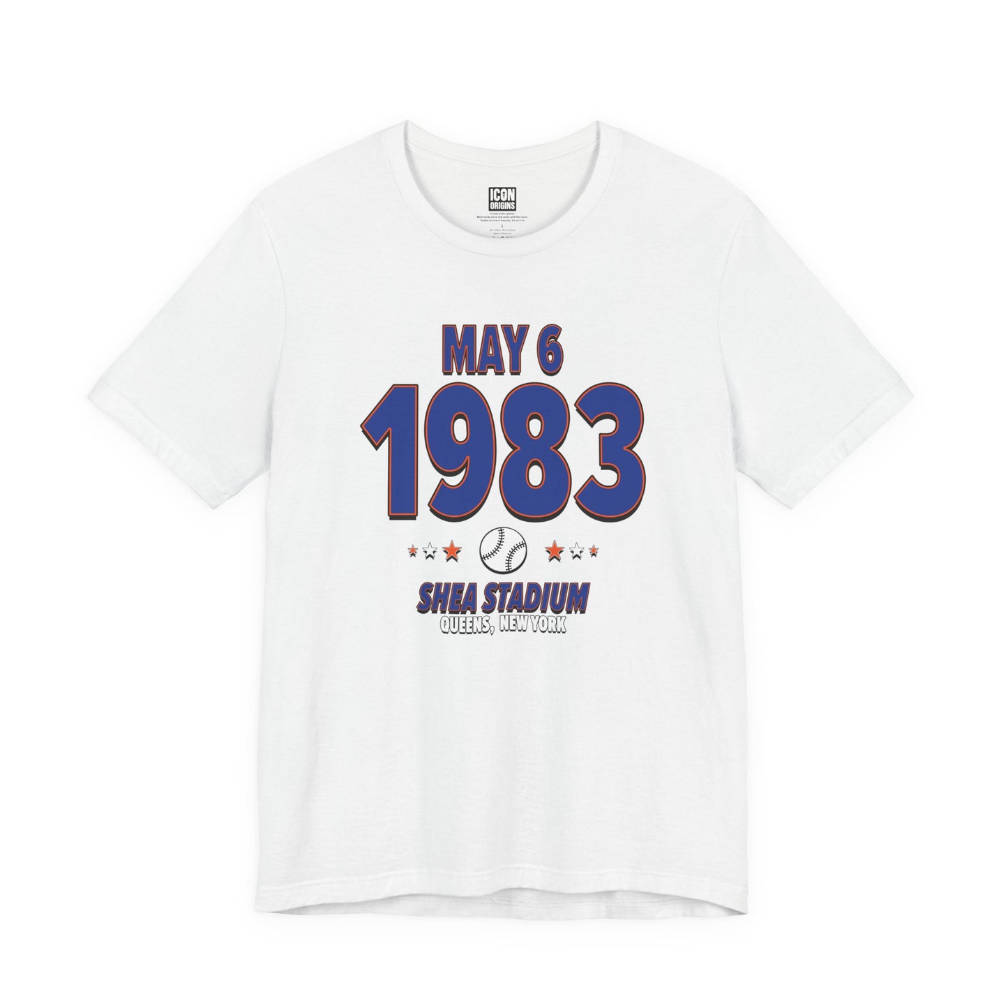 New York Baseball – May 6, 1983 – Origin Tee (Black & White)