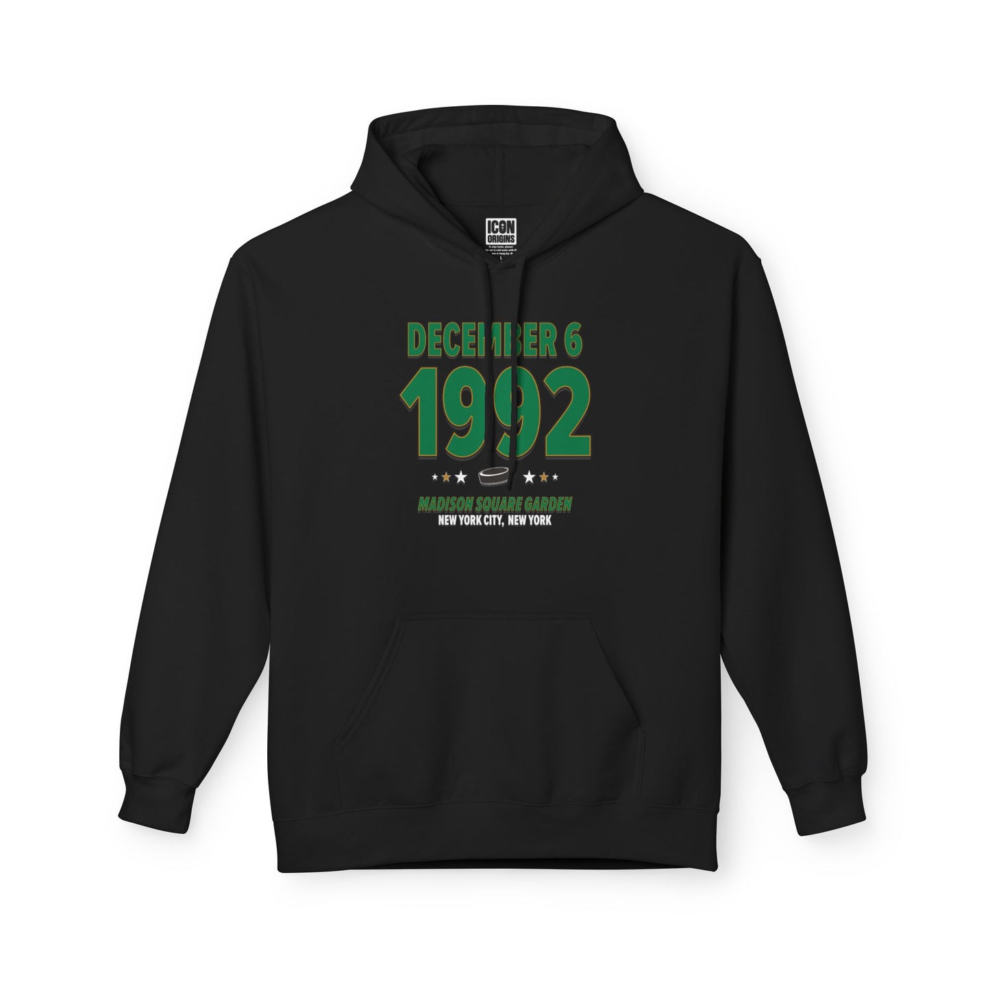 Dallas Hockey – December 6, 1992 – Hoodie (Black & White)