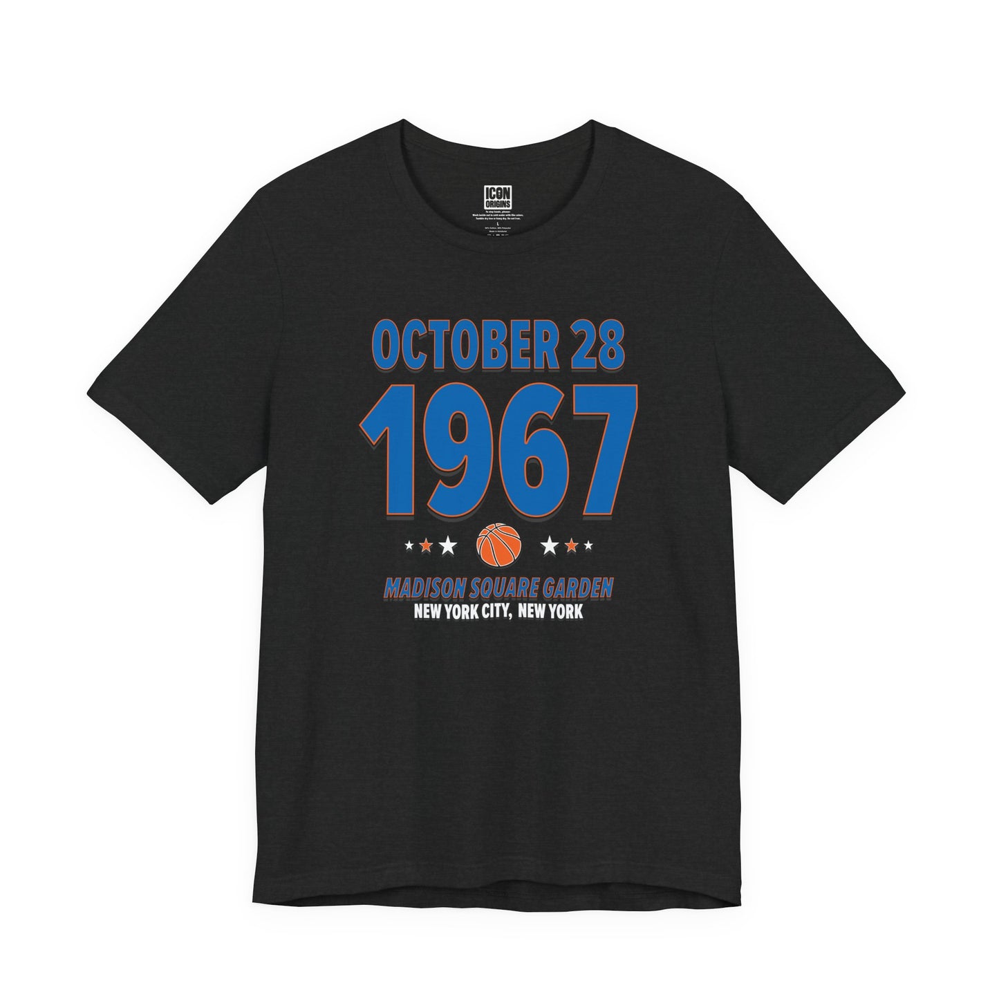 New York Basketball – October 28, 1967 – Origin Tee (Black & White)