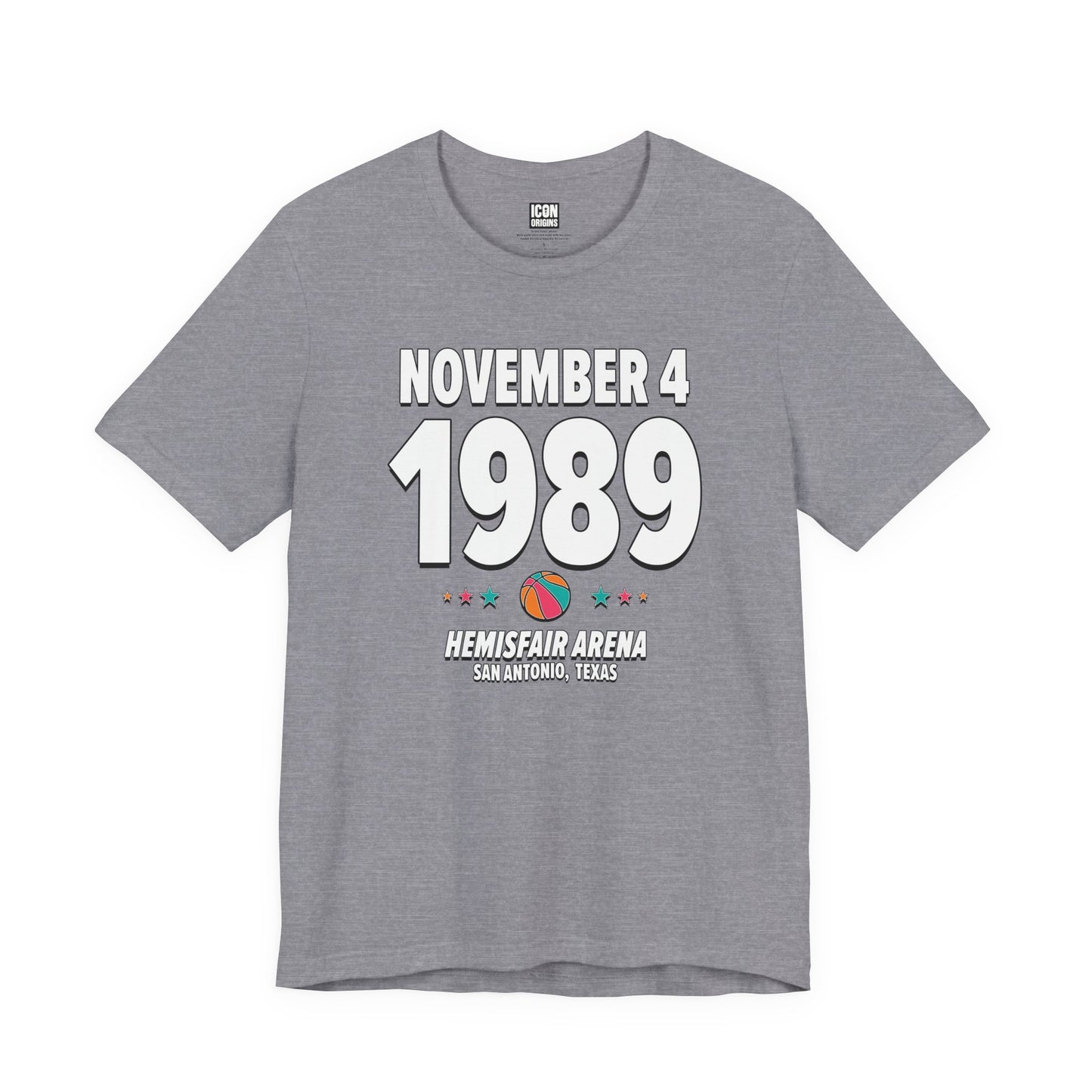 San Antonio Basketball – November 4, 1989 – Origin Tee