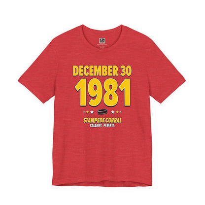 Calgary Hockey – December 30, 1981 – Origin Tee